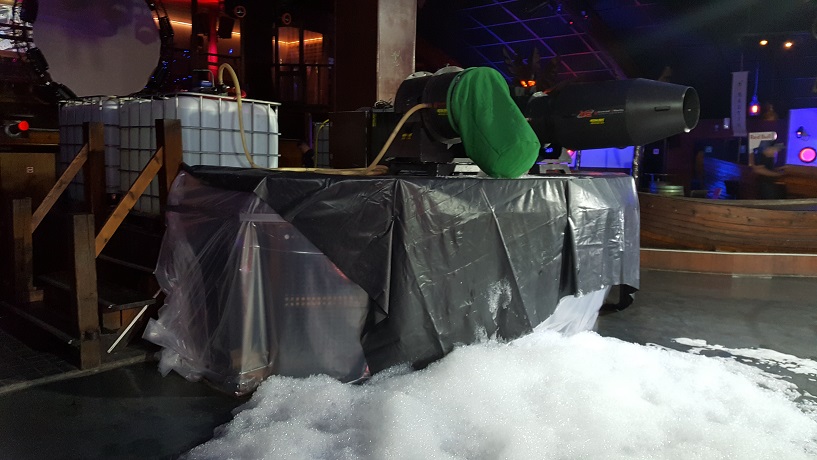 foam schuim mousse party fluidfx captain